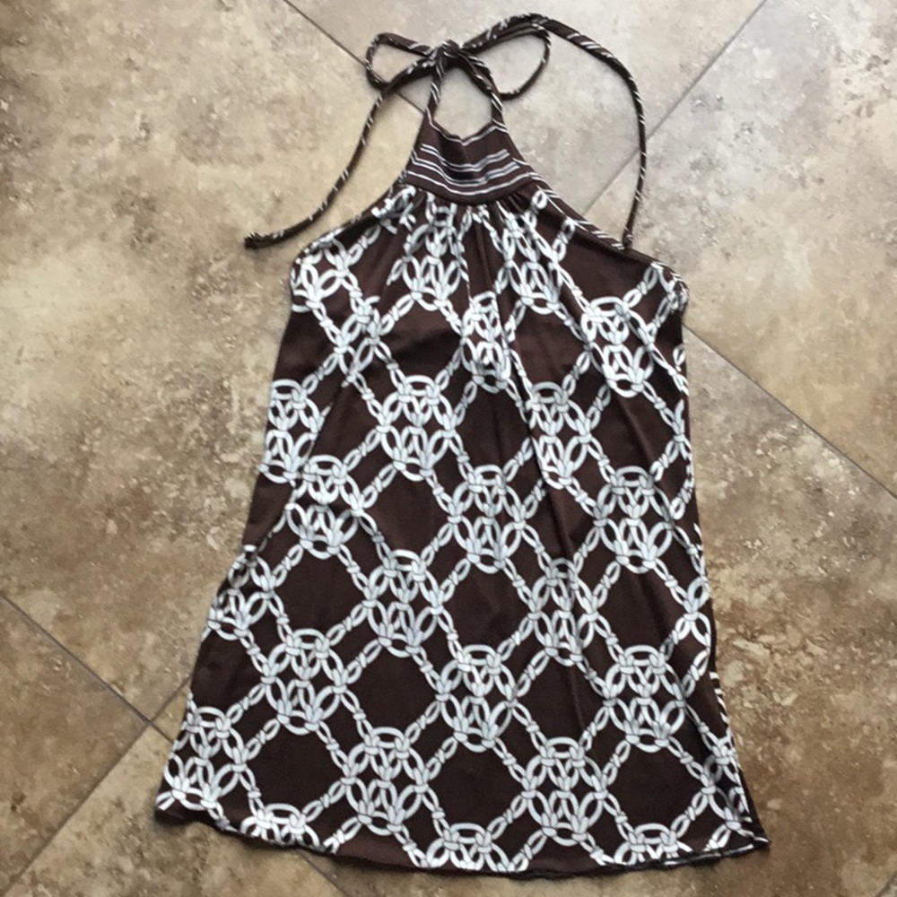 🛑BOGO‼️Trina Turk silk halter tie dressy top